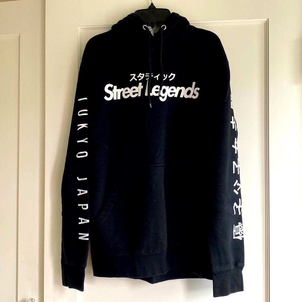 Tuned In Tokyo Petal Black Hoodie